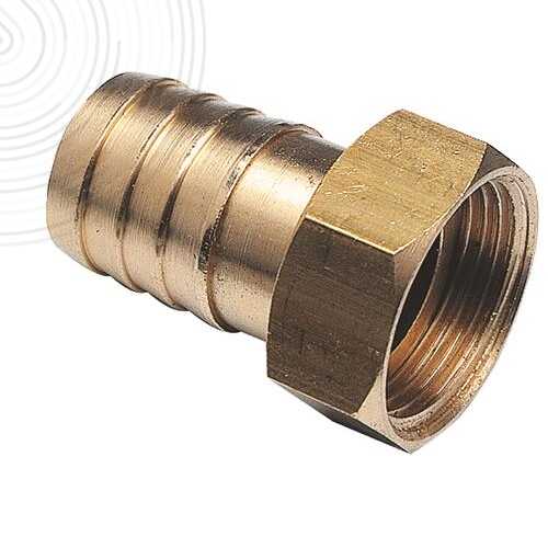 Raccord cannelé droit - Ecrou tournant 3/8" pour tuyau d'arrosage Ø12mm