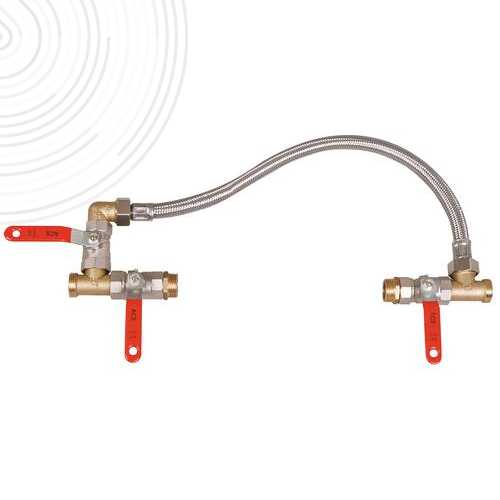 By-pass standard avec flexible EPDM tresse inox 50 cm