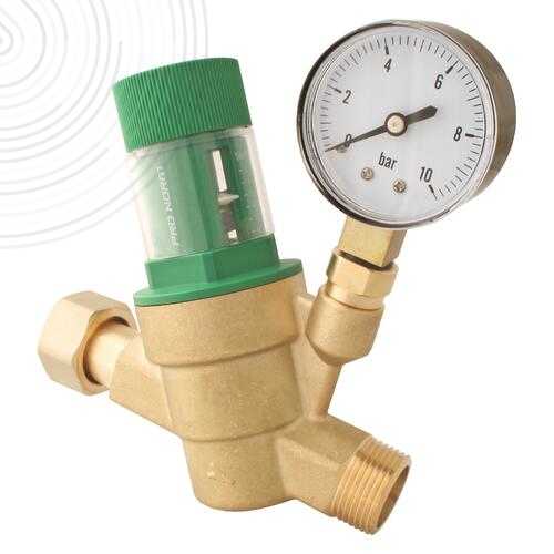 Réducteur de pression à membrane écrou tournant Mâle 3/4" avec manomètre