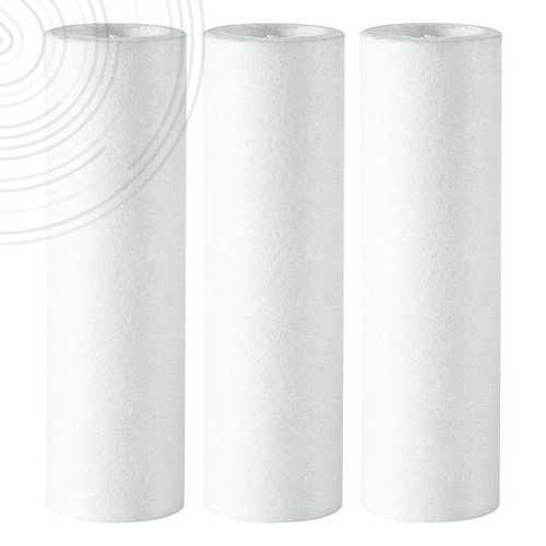 Lot de 3 cartouches filtrantes extrudées. Filtration 20µm. Durée vie 3 à 6 mois