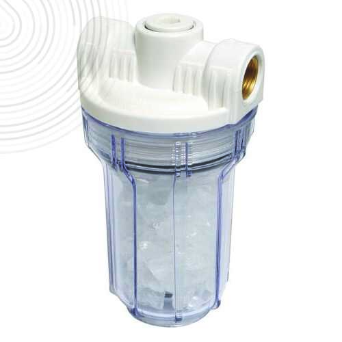 Mini-filtre anti-calcaire pour chauffe-eau - Filtration par polyphosphate