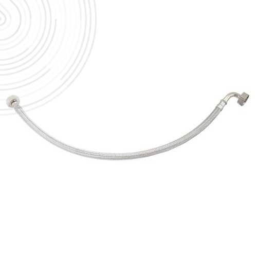 Flexible sanitaire - Double écrou tournant 3/4" dont 1 coudé - L = 1000mm - DN13