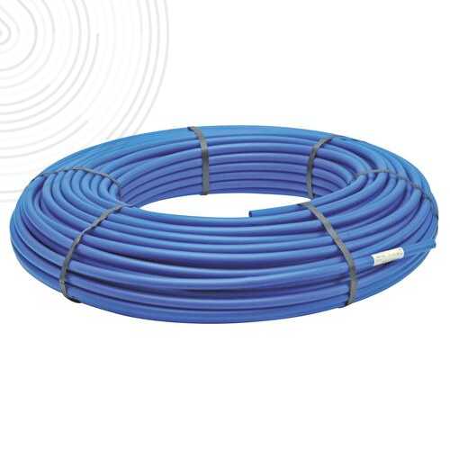 Tube PER-A - Nu Ø10/12 mm - Couronne 100m - Bleu - NF