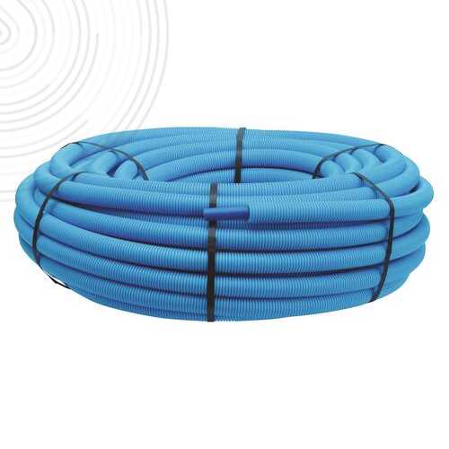 Tube PER-A - Pré-gainé Ø10/12 mm - Couronne 100m - Bleu - NF