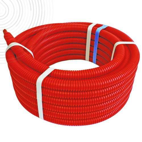 Tube PER-A - BAO - Pré-gainé Ø20/25 mm - Couronne 50m - Rouge - NF