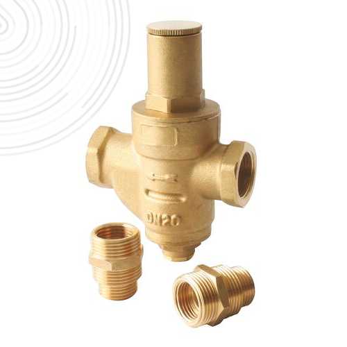 Régulateur de pression à membrane FF 3/4" et raccords multifiletés M1/2" ou 3/4
