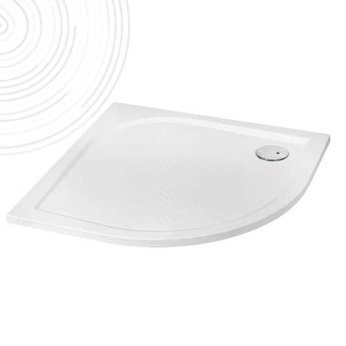 Receveur de douche béton de synthèse 1/4 de cercle - 90 x 90 cm - Elmer