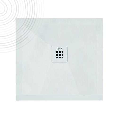 Receveur RECEA - Découpable - 90x90cm - Résine - Blanc - Extra-plat