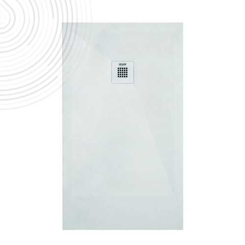 Receveur RECEA - Découpable - 90x120cm - Résine - Blanc - Extra-plat