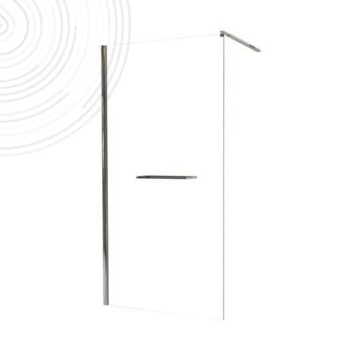 Ecran de douche fixe profilé chromé Versus 100cm - ELMER