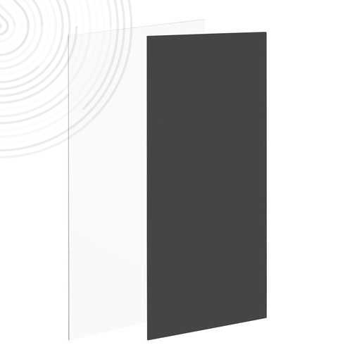 Panneau mural - Larg 1,20 m - Haut 2,55 m - Bi-color Blanc et Noir uni