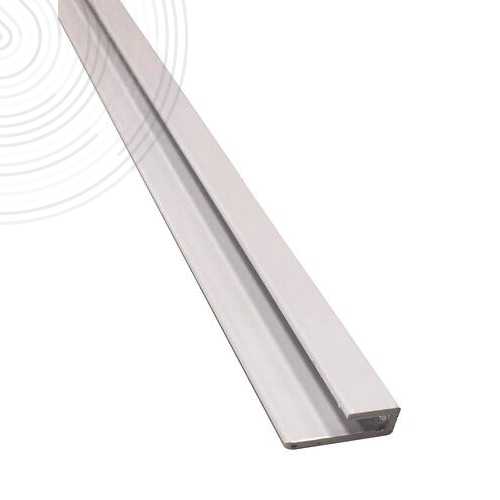Profilé panneaux muraux - Hauteur 2,55 m - Finition blanc mat