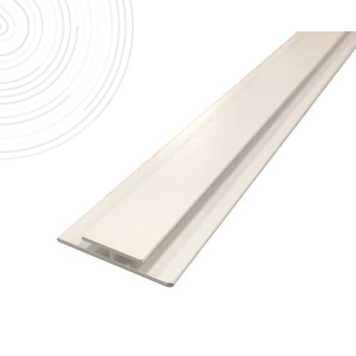 Profilé jonction panneaux muraux - Hauteur 2,55 m - Finition blanc mat