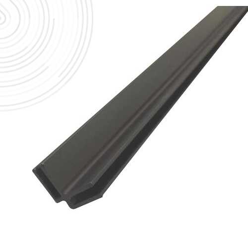 Profilé d'angle panneaux muraux - Hauteur 2,55 m - Finition noir mat