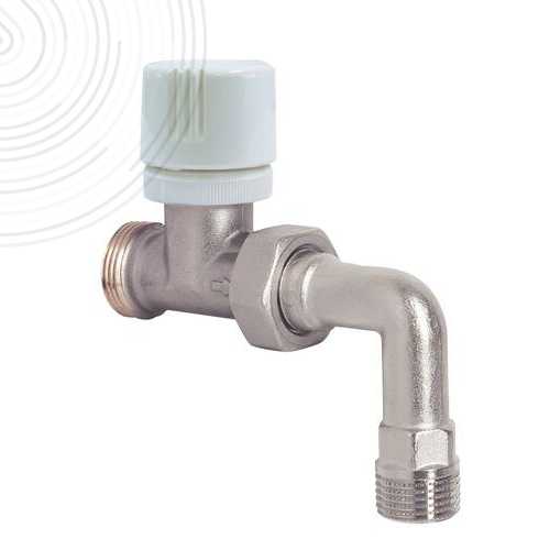 Robinet thermostatisable droit 3/4ek avec coude