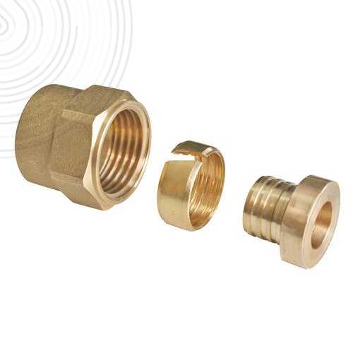 Raccord à compression - écrou tournant 12/17 - PER Ø12