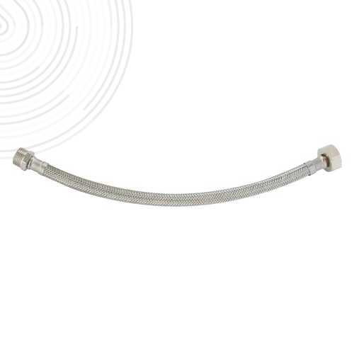 Flexible sanitaire - Raccord mâle 3/8" écrou tournant 3/8" - L = 1000mm - DN8