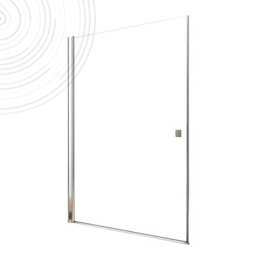 Paroi de douche pivotante sans seuil, longueur 140 cm, verre transparent Selyna