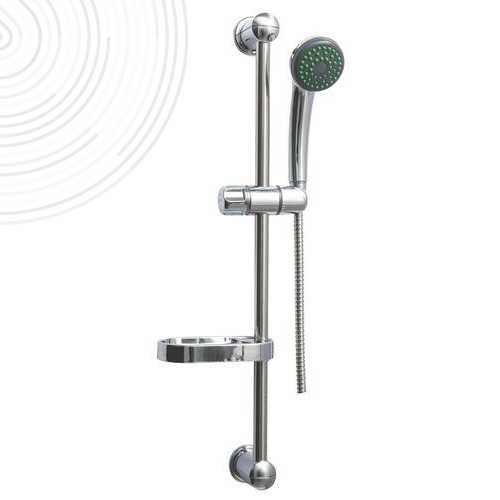Ensemble barre de douche Norm'O - chromé - Douchette monojet anticalcaire - ROLF