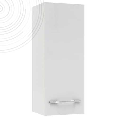Demi-colonne à suspendre NANNING - Largeur 35cm - Blanc laqué