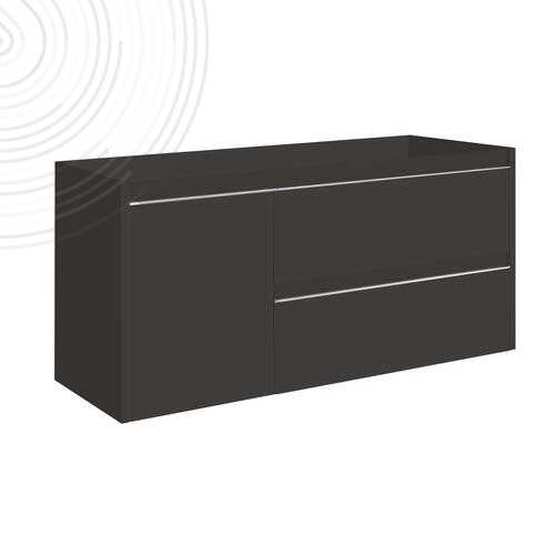 Bloc meuble à suspendre BOSTON - Larg. 120 cm  - Noir mat