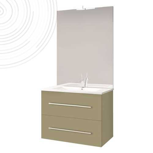 Meuble complet susp 80 cm NY Verte menth