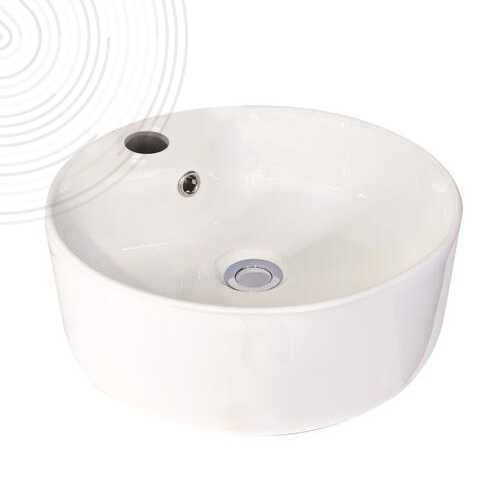 Vasque ronde à poser - Ø40cm x Prof. 16cm - Céramique blanche