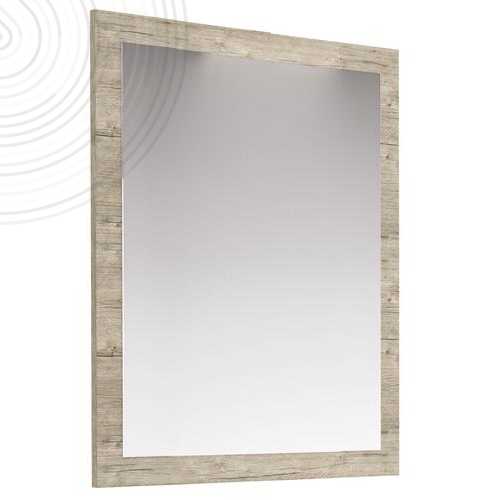 Miroir à suspendre NUDEA - 60x80 cm - Encadré Cognac - Epaisseur : 3mm