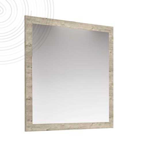 Miroir à suspendre NUDEA - 70x80 cm - Encadré Cognac - Epaisseur : 3mm