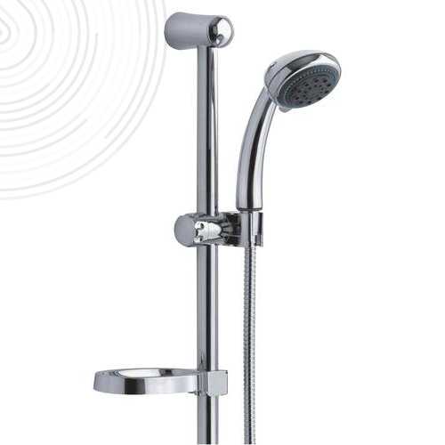 Ensemble barre de douche Ev'O - Douchette + flexible + barre + porte savon