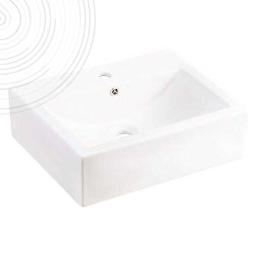 Vasque timbre à poser - Dimensions 52x41x16cm - Céramique blanche