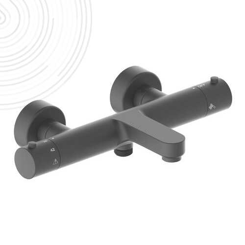 THERMOSTATIQUE DE BAIN DOUCHE MURAL NOIR FACT'ORY - ROLF