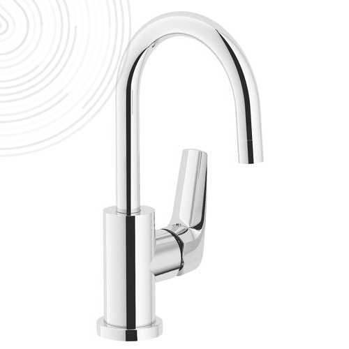 Robinet de lavabo électronique infrarouge bec haut - rolf 504011036