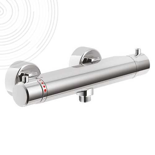 THERMOSTATIQUE DE DOUCHE MURAL DOUBLE CORPS - ROLF