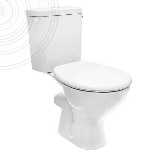 Pack WC NF sans bride abattant PP charnières inox