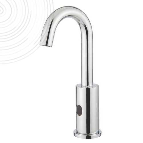 Robinet lavabo électronique infra-rouge bec haut pour eau froide