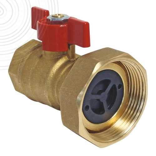 Raccord union avec clapet anti-thermosiphon et vanne f1" - écrou 1"1/2