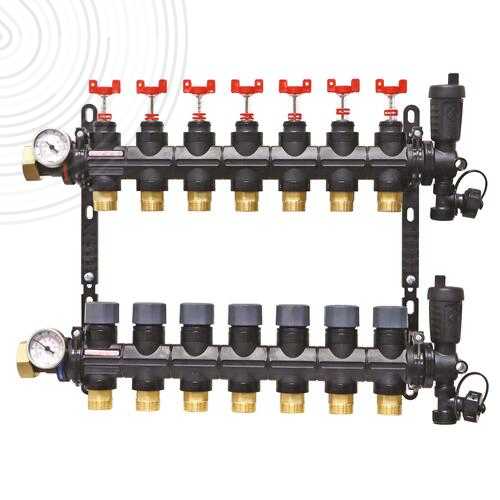 Ensemble de 2 collecteurs pour PCBT - Matériau de synthèse - 7 départs