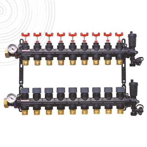 Ensemble de 2 collecteurs pour PCBT - Matériau de synthèse - 9 départs