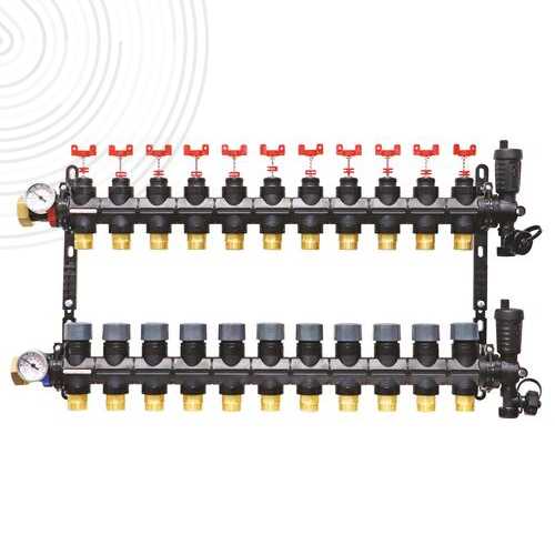 Ensemble de 2 collecteurs pour PCBT - Matériau de synthèse - 11 départs