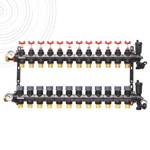 Ensemble de 2 collecteurs pour PCBT - Matériau de synthèse - 12 départs