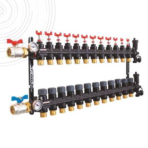 Ensemble complet de 2 collecteurs en matériau de synthèse pour PCBT - 12 départs