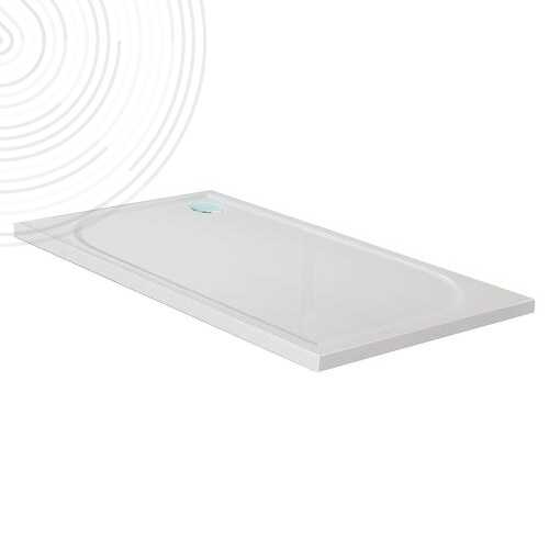 Receveur de douche béton de synthèse rectangulaire - 80 x 100 cm - Elmer