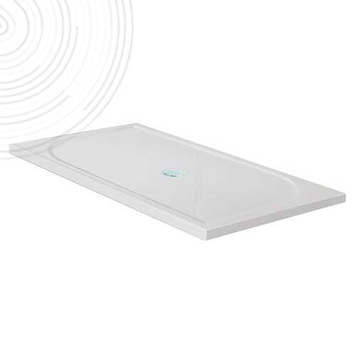 Receveur de douche béton de synthèse rectangulaire - 80 x 160 cm - Elmer