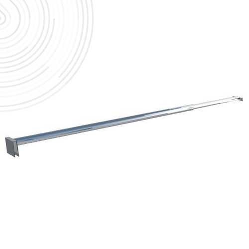 Barre murale simple de fixation écran de douche 8mm - Extensible de 69 à 120 cm