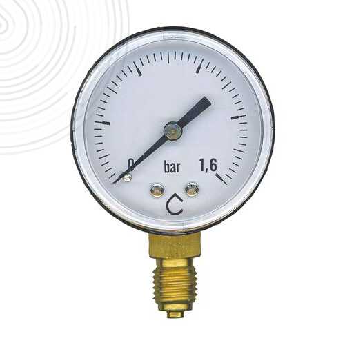 Manomètre sec raccordement laiton radial M1/4" - Mesure 0 -1,6 bar - Ø50mm