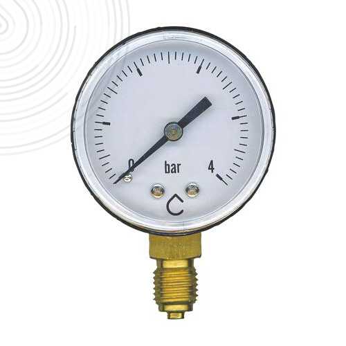 Manomètre sec raccordement laiton radial M1/4" - Mesure 0-4 bars - Ø50mm
