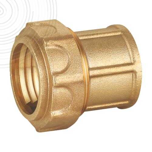 Raccord laiton droit Serrage Extérieur pour tube PE Ø25 mm - Femelle 3/4