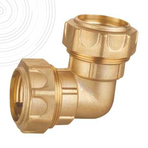 Raccord laiton coudé égal Serrage Extérieur pour tube PE Ø25 mm