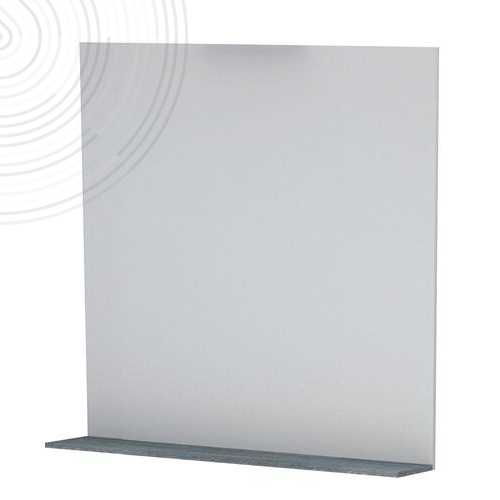 Miroir tablette à suspendre DUBAÏ - Couleur : Gris - Larg. 70cm - Haut. 70cm